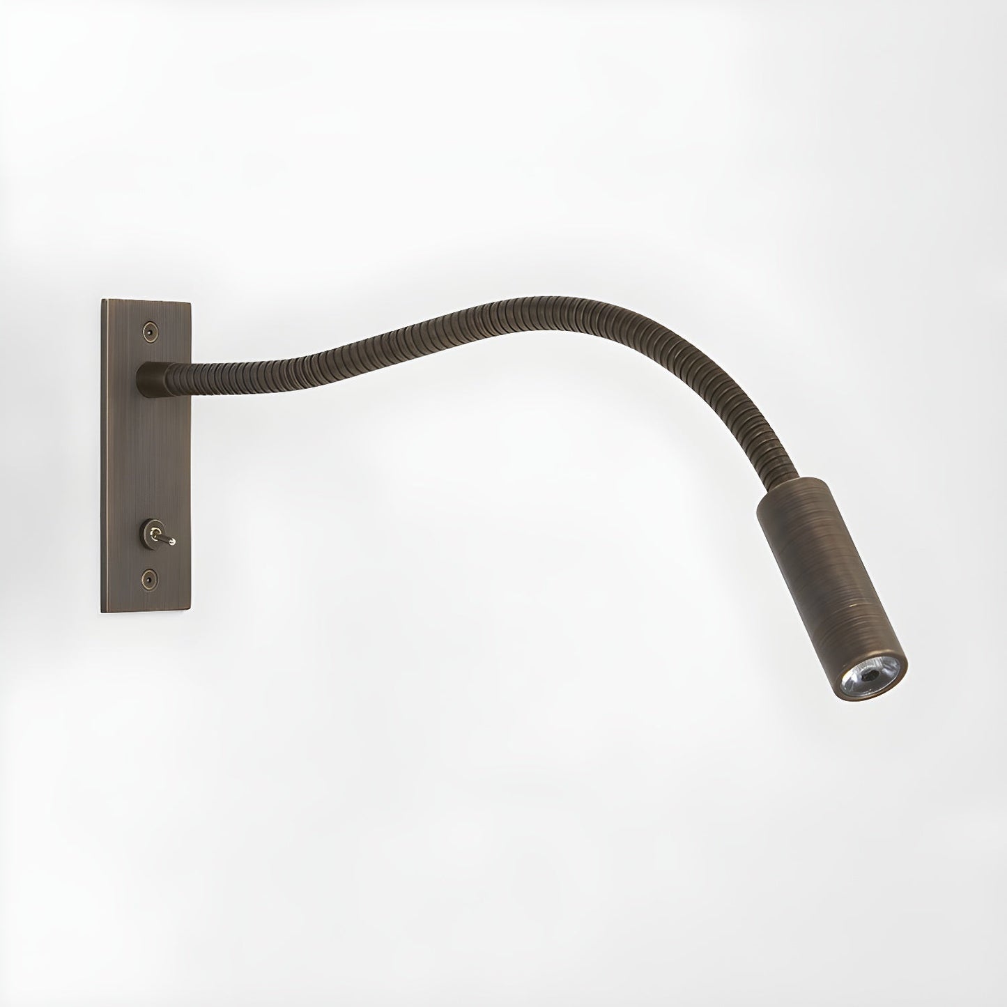 Adjustable Flexible Gooseneck Wall Lamp with USB Charging Port
