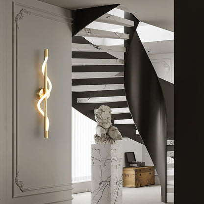 Adjustable Flexible Linear Wall Lamp with Dimmable LED and Modern Desi