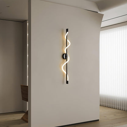 Adjustable Flexible Linear Wall Lamp with Dimmable LED and Modern Desi
