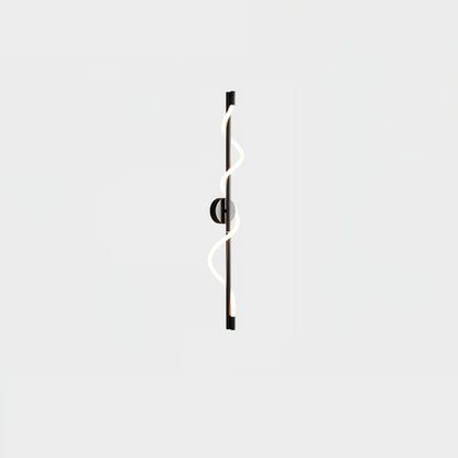 Adjustable Flexible Linear Wall Lamp with Dimmable LED and Modern Desi