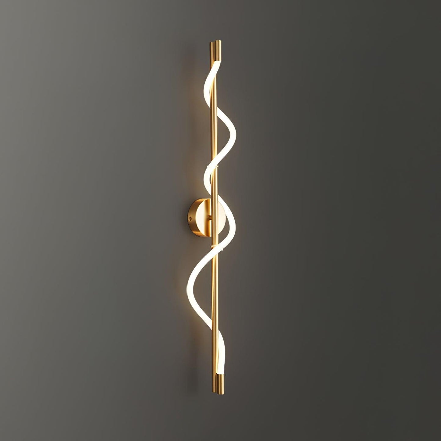 Adjustable Flexible Linear Wall Lamp with Dimmable LED and Modern Desi
