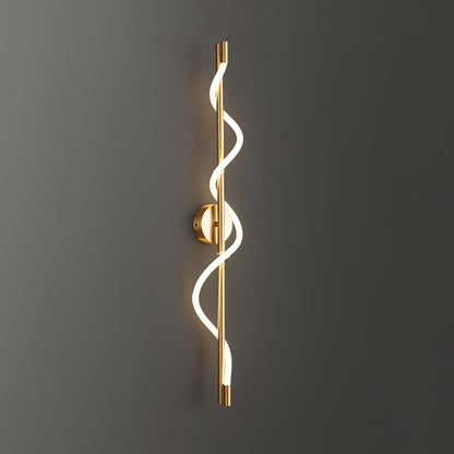 Adjustable Flexible Linear Wall Lamp with Dimmable LED and Modern Desi