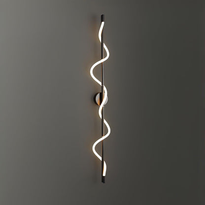Adjustable Flexible Linear Wall Lamp with Dimmable LED and Modern Desi