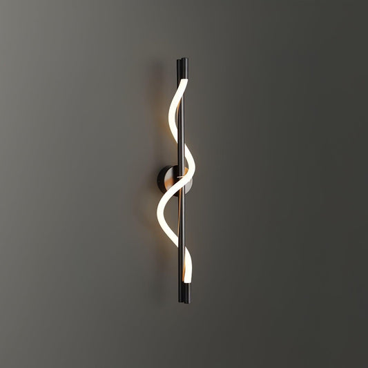 Adjustable Flexible Linear Wall Lamp with Dimmable LED and Modern Desi