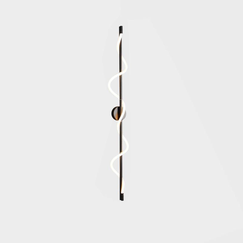 Adjustable Flexible Linear Wall Lamp with Dimmable LED and Modern Desi