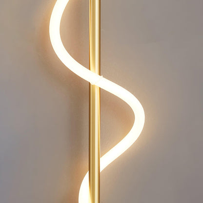 Adjustable Flexible Linear Wall Lamp with Dimmable LED and Modern Desi
