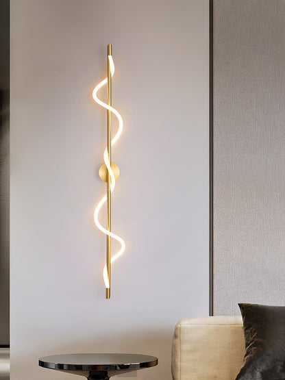 Adjustable Flexible Linear Wall Lamp with Dimmable LED and Modern Desi