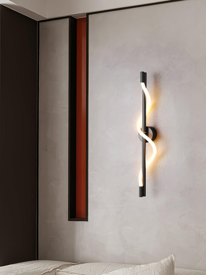 Adjustable Flexible Linear Wall Lamp with Dimmable LED and Modern Desi