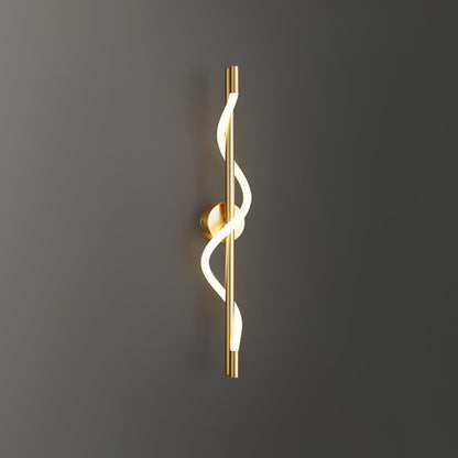 Adjustable Flexible Linear Wall Lamp with Dimmable LED and Modern Desi