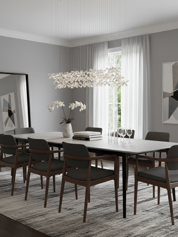 Elegant Floating Butterfly Chandelier with Adjustable Light and Remote
