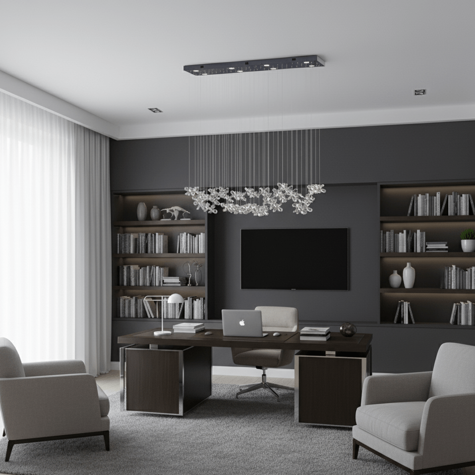 Elegant Floating Butterfly Chandelier with Adjustable Light and Remote