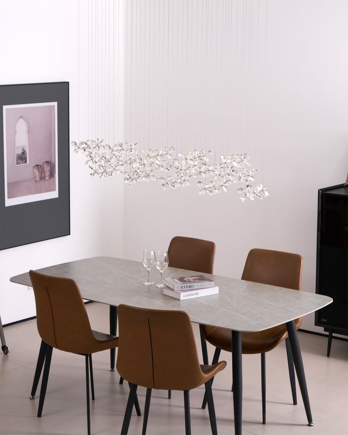 Elegant Floating Butterfly Chandelier with Adjustable Light and Remote