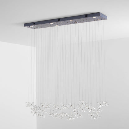 Elegant Floating Butterfly Chandelier with Adjustable Light and Remote