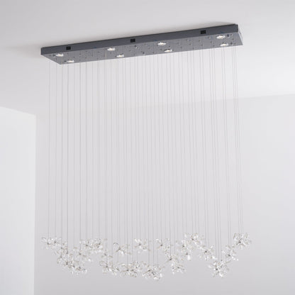 Elegant Floating Butterfly Chandelier with Adjustable Light and Remote