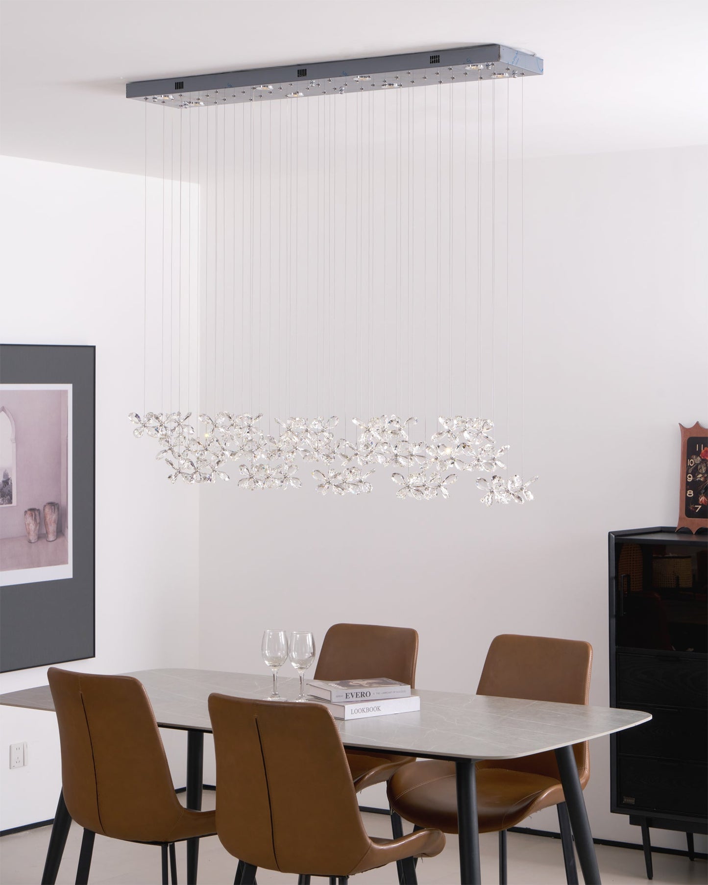 Elegant Floating Butterfly Chandelier with Adjustable Light and Remote