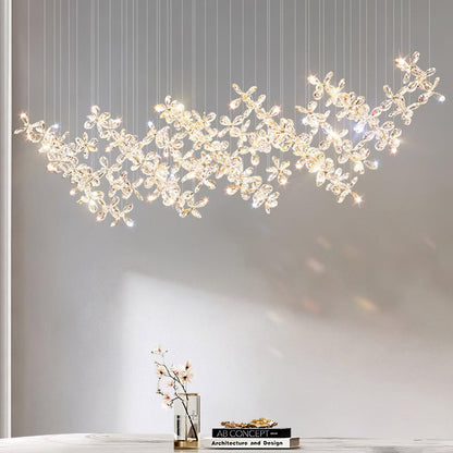 Elegant Floating Butterfly Chandelier with Adjustable Light and Remote