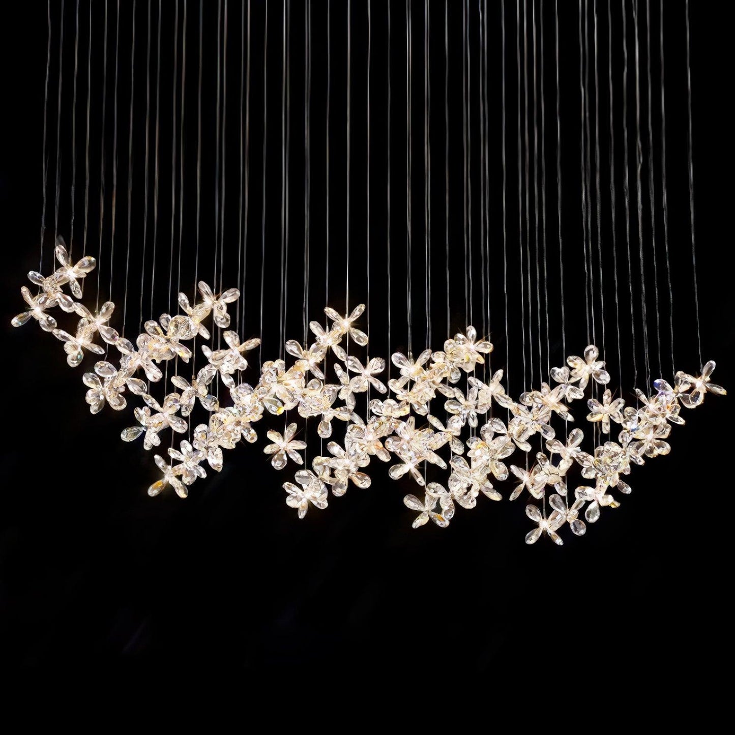 Elegant Floating Butterfly Chandelier with Adjustable Light and Remote