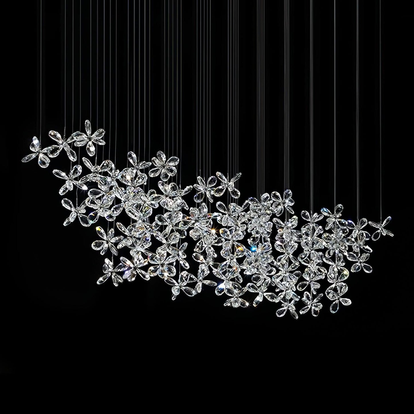 Elegant Floating Butterfly Chandelier with Adjustable Light and Remote