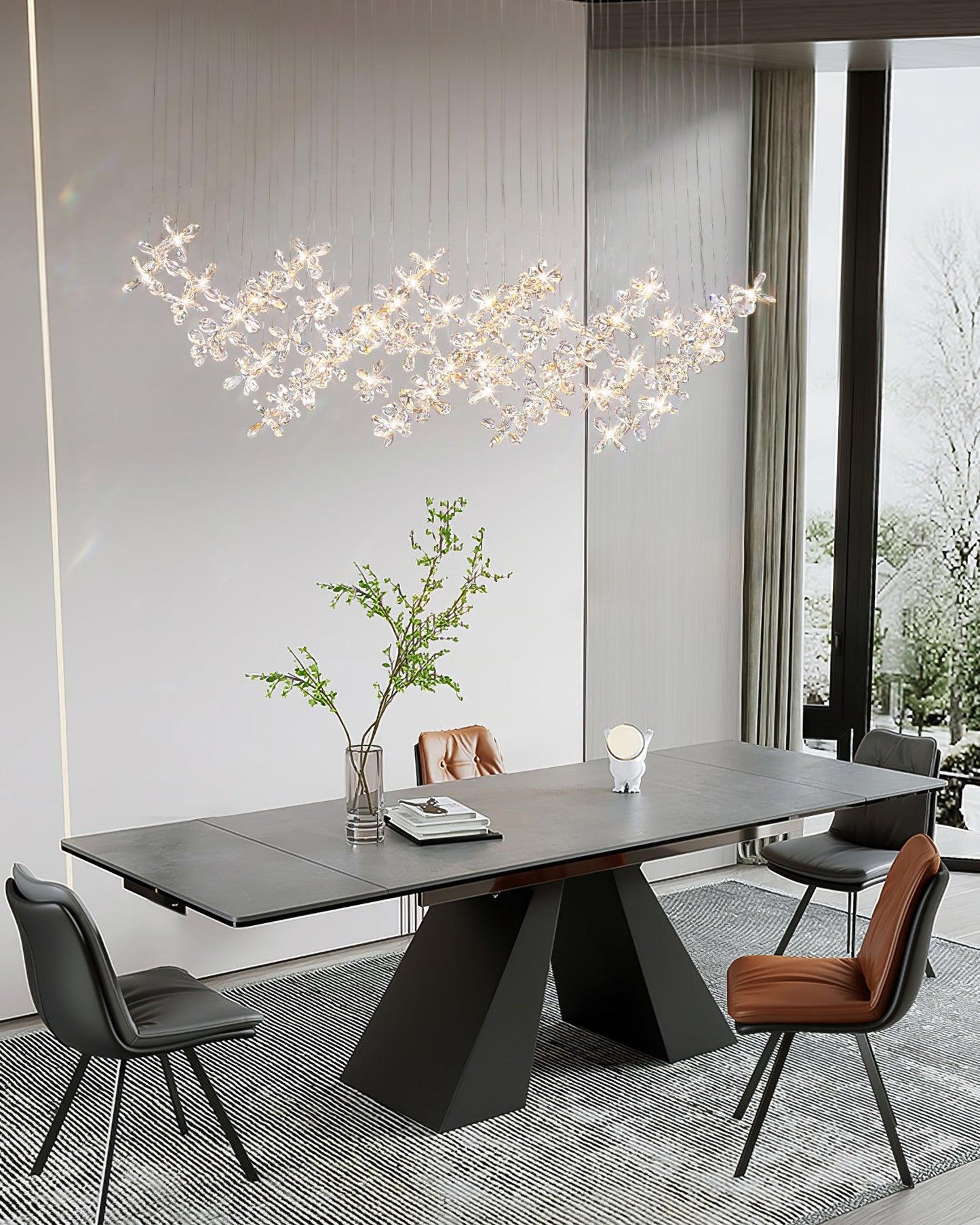 Elegant Floating Butterfly Chandelier with Adjustable Light and Remote