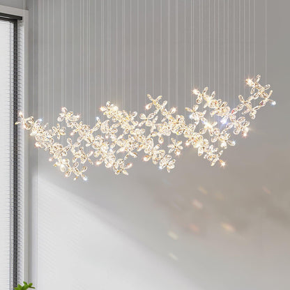 Elegant Floating Butterfly Chandelier with Adjustable Light and Remote