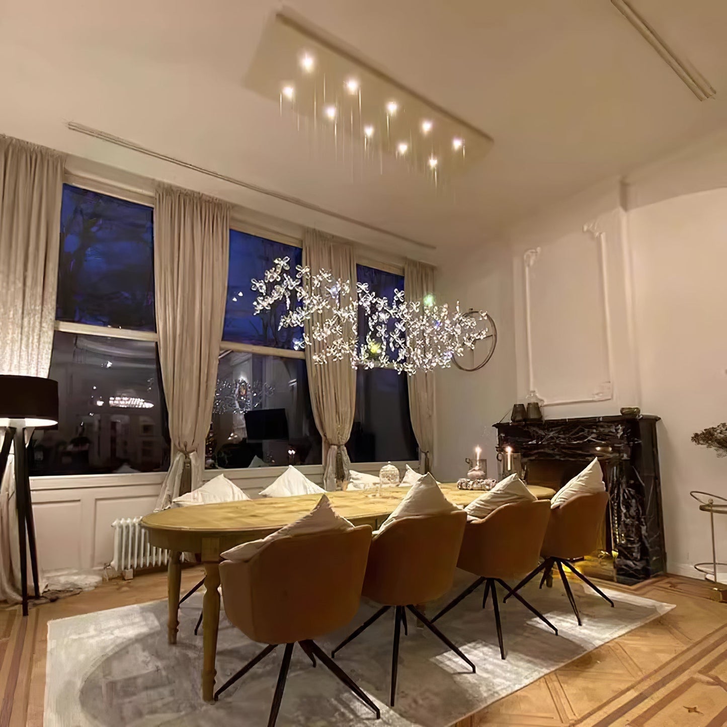 Elegant Floating Butterfly Chandelier with Adjustable Light and Remote