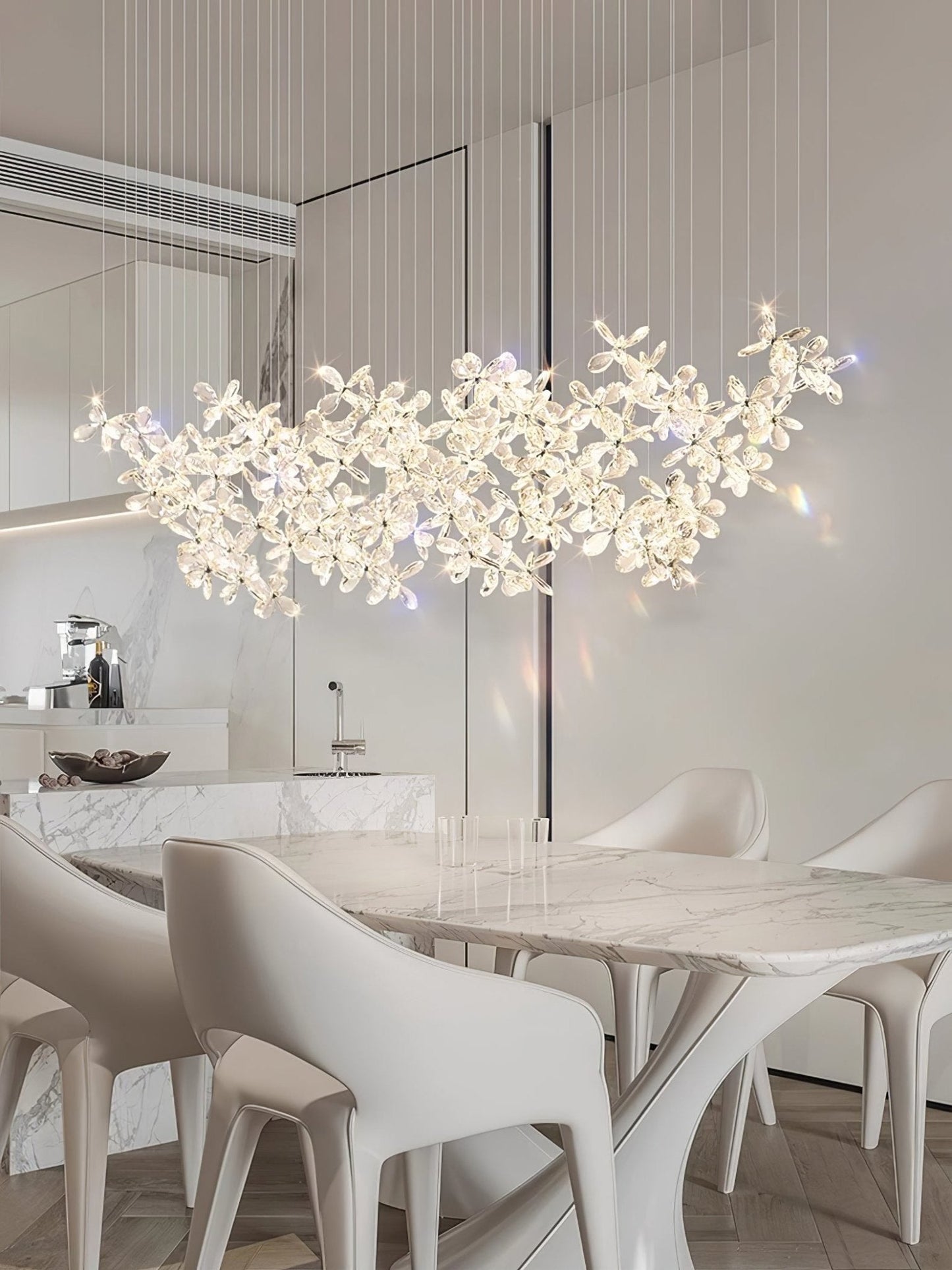 Elegant Floating Butterfly Chandelier with Adjustable Light and Remote