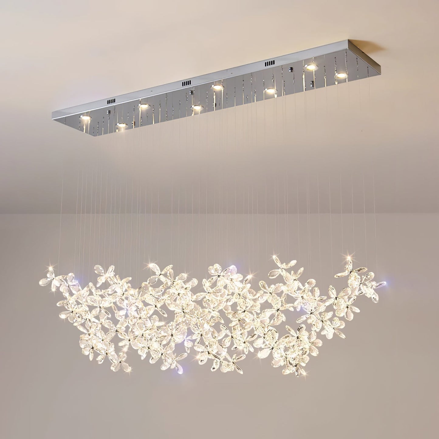 Elegant Floating Butterfly Chandelier with Adjustable Light and Remote