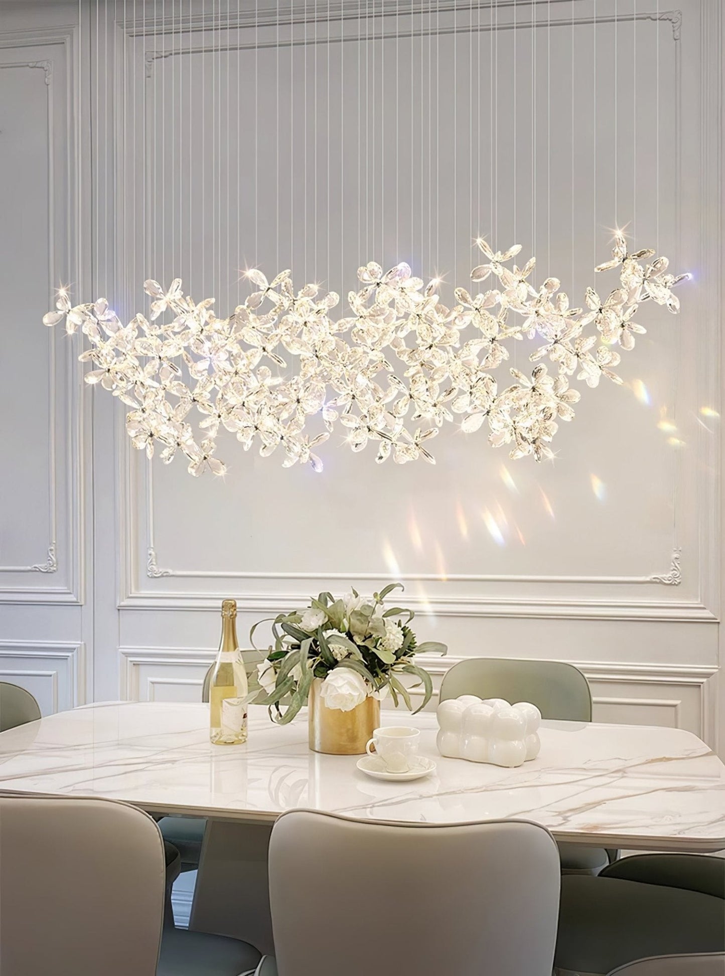 Elegant Floating Butterfly Chandelier with Adjustable Light and Remote