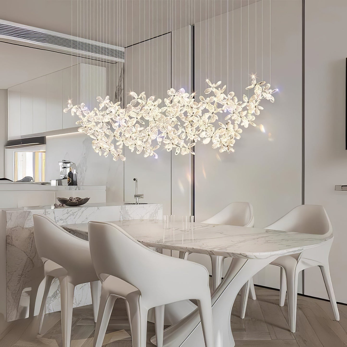 Elegant Floating Butterfly Chandelier with Adjustable Light and Remote