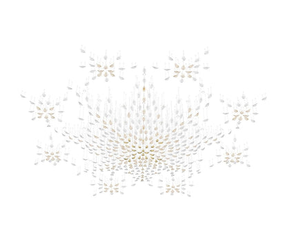 Elegant Floating Leaves Chandelier - Adjustable Brightness & Modern De