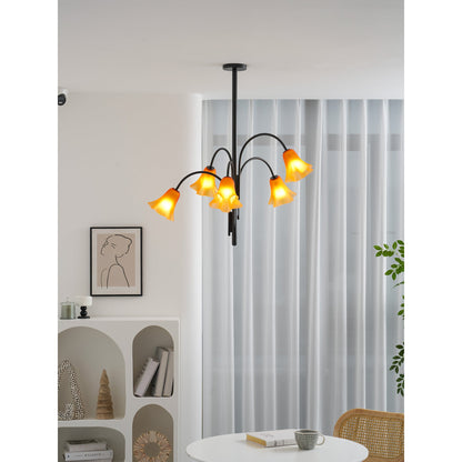 Petalia Blossom Chandelier - Elegant Floral Design with Adjustable Hei