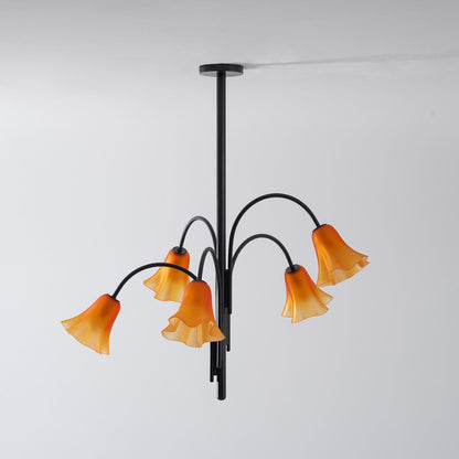 Petalia Blossom Chandelier - Elegant Floral Design with Adjustable Hei