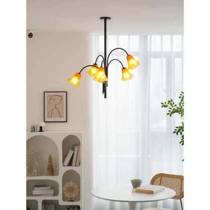 Petalia Blossom Chandelier - Elegant Floral Design with Adjustable Hei