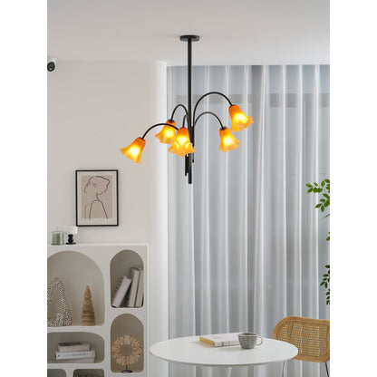 Petalia Blossom Chandelier - Elegant Floral Design with Adjustable Hei