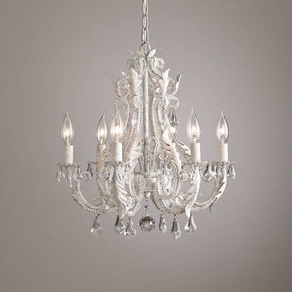 Elegant Candle Holder Chandelier with Adjustable Arms & Vintage Design