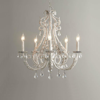 Elegant Candle Holder Chandelier with Adjustable Arms & Vintage Design