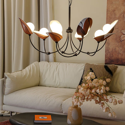 Florea Bloom Crystal Chandelier - Elegant Design & Adjustable Height