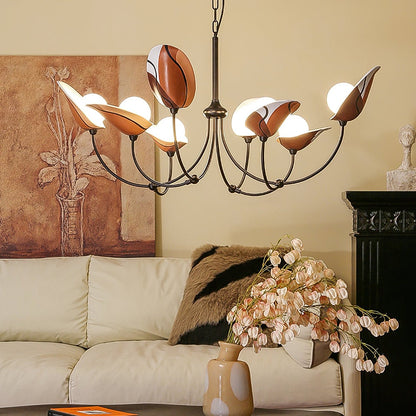 Florea Bloom Crystal Chandelier - Elegant Design & Adjustable Height