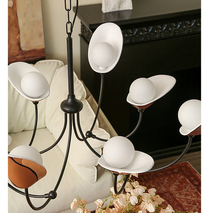 Florea Bloom Crystal Chandelier - Elegant Design & Adjustable Height