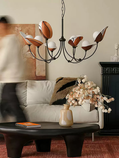 Florea Bloom Crystal Chandelier - Elegant Design & Adjustable Height