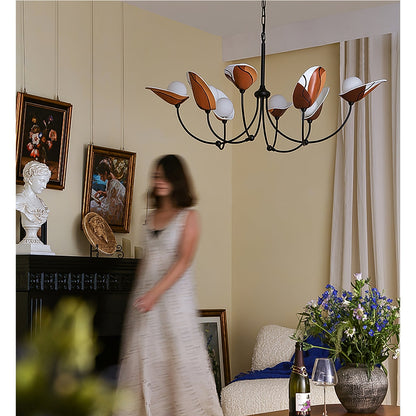 Florea Bloom Crystal Chandelier - Elegant Design & Adjustable Height