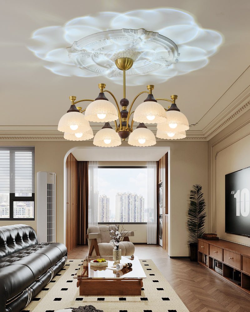 Florentia Crystal Chandelier - Elegant Design with Adjustable Height
