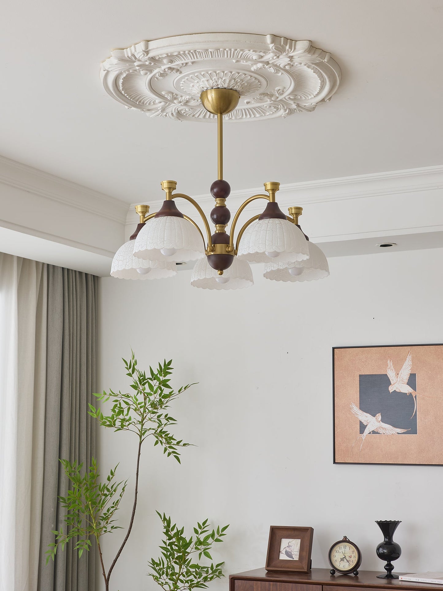 Florentia Crystal Chandelier - Elegant Design with Adjustable Height
