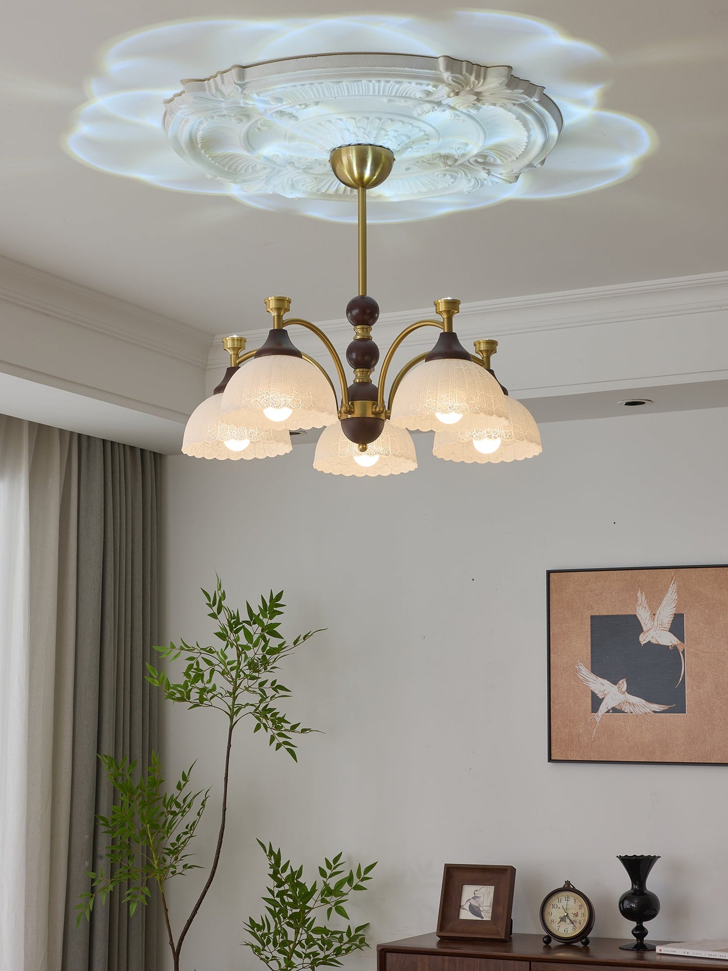 Florentia Crystal Chandelier - Elegant Design with Adjustable Height