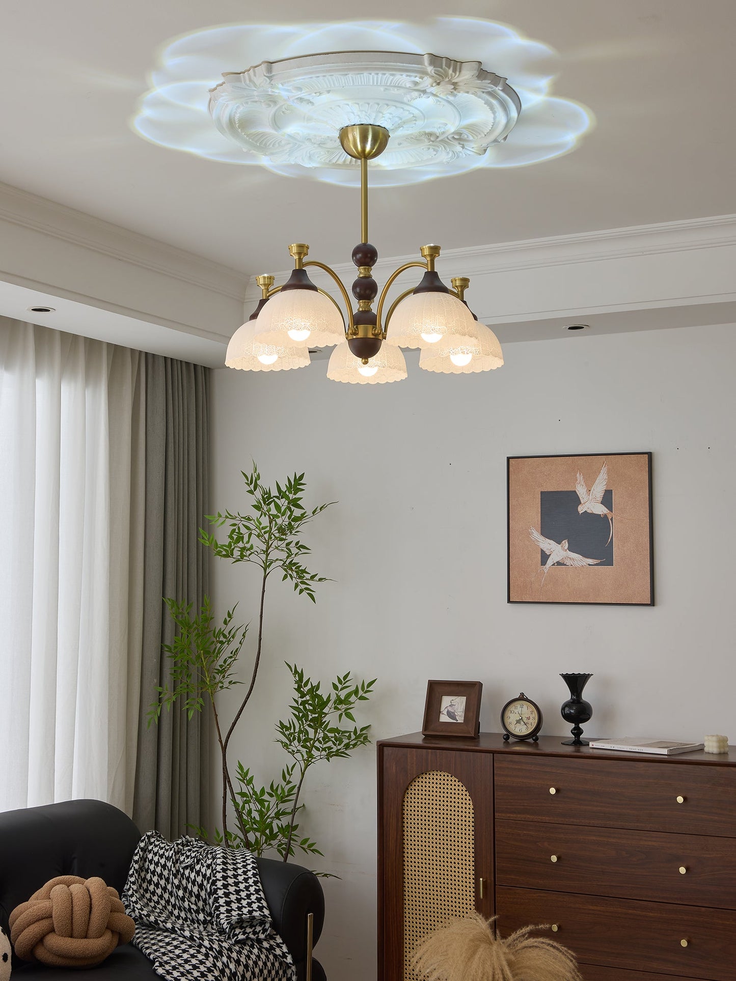 Florentia Crystal Chandelier - Elegant Design with Adjustable Height