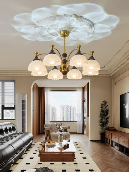 Florentia Crystal Chandelier - Elegant Design with Adjustable Height
