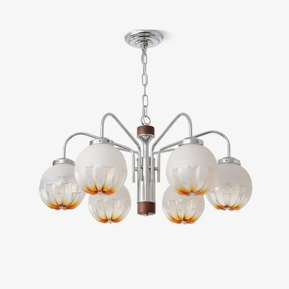 Elegant Flower Bud Chandelier - Dimmable LED, Adjustable Height