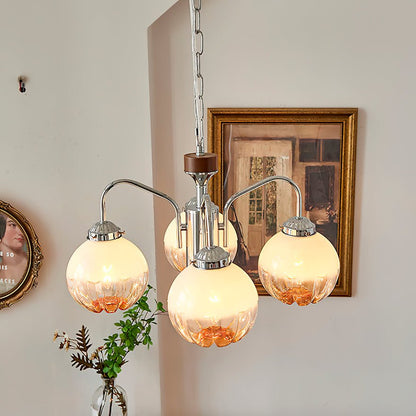 Elegant Flower Bud Chandelier - Dimmable LED, Adjustable Height