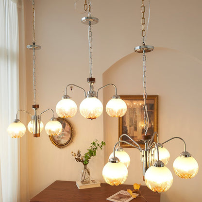 Elegant Flower Bud Chandelier - Dimmable LED, Adjustable Height
