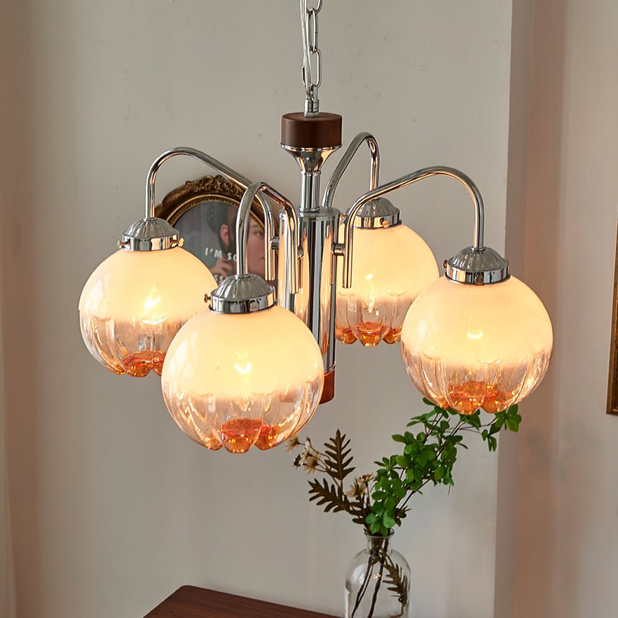 Elegant Flower Bud Chandelier - Dimmable LED, Adjustable Height